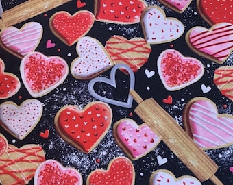 Cookies For Mom Pet Bandana, Bow Tie heart shaped cookies Dog Cat,  Cookies Pet Bandana Hearts, Pañuelo Corazón Gato o Perro