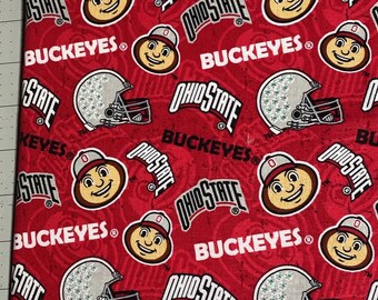 Ohio Pet Bandana | Red Fabric Pet Print Bandana | Ohio River Pet Bandana |