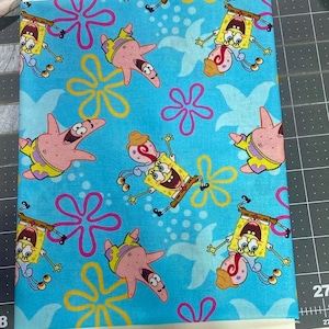 Yellow Sponge Under the Sea Pet Bandana, Summer Vacation Cartoons Pet Bandana, Bottom Resident Cartoon Pet bandana, Beach Day Cat Bandana,