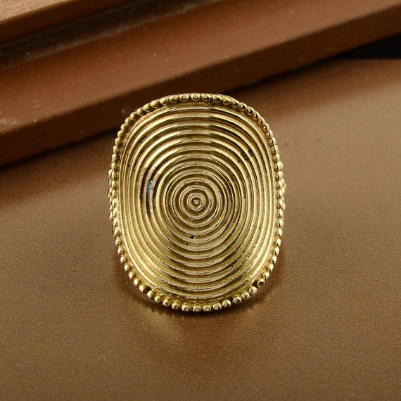Spiral Ring Hypnotizing Ring 18k Gold Ring Handmade - Etsy