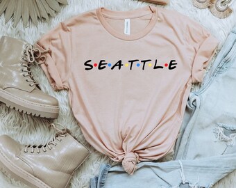 Seattle T-Shirt, Seattle City T-Shirt, Seattle Tee, Washington Shirt, Seattle Lover Shirt, Seattle Souvenir Tee, Seattle Travel T-Shirt