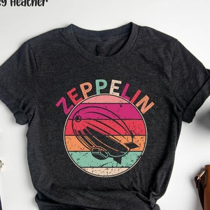Zeppelin T-Shirt, Zeppelin Retro 70er 80er Jahre, Luftschiff Zepelin, Flugzeug Liebhaber Geschenk Shirt, Zepplin T-Shirt, Hindenburg Tshirt