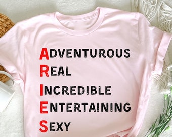 ARIES T-Shirt, Aries shirt, cadeau voor Aries minnaar, Aries Kleding, Aries Verjaardagscadeau, Aries Verjaardag, Aries Zodiac Shirt, Cadeau voor Aries