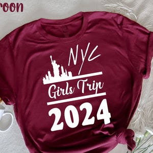 Koszulka Girls Trip NYC 2024, Koszulki podróżne New York City, Koszulka NYC Trip, Koszulka New York City Girls Trip 2024, Koszulka NYC Besties Trip