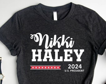 Nikki Haley President voor President 2024, Republikeins Shirt, Politiek shirt, Conservatief Shirt, Republikeinse Geschenken, Make America T-Shirt
