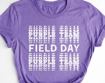 Field Day Purple Team T-Shirt, School Field Day Shirt,  School Trip Day Gift, Gifts for Field Day, Teacher End of School, Field Trip