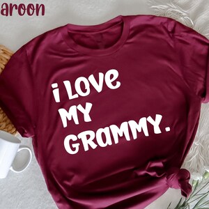 Amo mi camiseta Grammy, Día de la Madre divertido, regalo de mamá, linda camiseta Grammy, regalo del día de la madre, camiseta de regalos de la abuela, regalo para Grammy