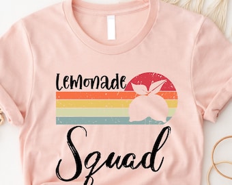Lemonade Squad, Lemon Squeeze T-Shirt , Gift For Lemon Lovers, Fruit Lover Shirt , Lemonade Shirt , Summer Drinking Tee, Drinking Gift