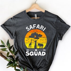 Safari Squad T-Shirt, Safari Trip T-Shirt, Wild Life Lover Tees, African Safari T-Shirts, Zoo Shirt, Vacation Shirts, Wild Animal Lover Tee image 1