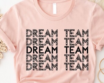 Camisa do time dos sonhos, camiseta do time de ensino, camiseta do time dos sonhos do professor, camisa do time dos professores, presente para o professor, presentes de camisa de volta às aulas