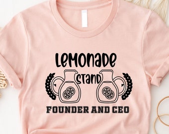 Lemonade Stand Shirt, Lemonade Shirt, Lemonade Squad , Summer Drinking Tee, Drinking Gift, Lemon Squeeze T-Shirt , Gift For Lemon Lovers