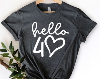 Hello Forty Shirt, 40th Birthday, Hello 40 Shirt, Vintage 1981 Shirt, Birthday Trip Shirt, Fortieth Birthday Tee, 40th Birthday Party Shirt