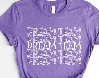 Camisa do time dos sonhos, camiseta do time de ensino, camiseta do time dos sonhos do professor, camisa do time dos professores, presente para o professor, presentes de camisa de volta às aulas