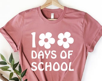 100 Days of School Shirt: Teacher Student Celebration Tee