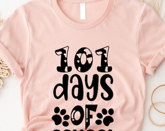 101 Days of School, 100th Day Shirt, Teacher Days, Gift for Teacher, 101 Days Smarter Shirt, Dalmatian Dog Shirt, Back to School Shirt