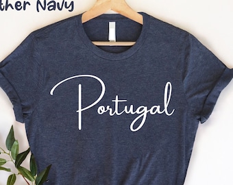 T-shirt du Portugal, T-shirt de Lizbon, T-shirt de football du Portugal, T-shirt portugais, T-shirt de Porto, T-shirt de la ville du Portugal, cadeau du Portugal