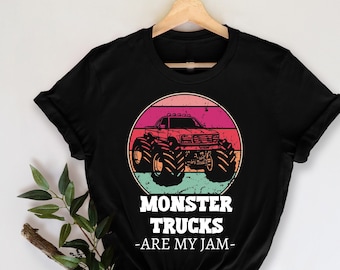 Monster Truck Are My Jam T-Shirt,  For Monster Truck Lovers, Monster Truck Outfit, Funny Monster Truck Shirt, Monster Truck Gift,