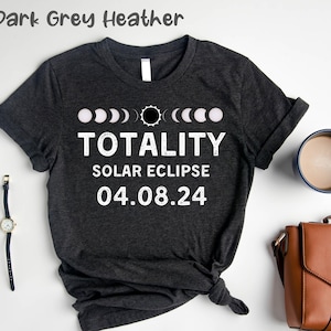 Totale Sonnenfinsternis, Frühling 04. 08. 2024, Sonnenfinsternis Souvenir, Sonnenfinsternis Geschenk, Totalität Phasen T-Shirt, Sonnenfinsternis Mexiko 2024