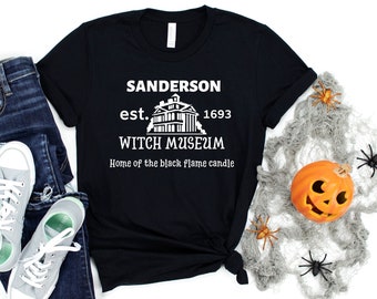 Camiseta de Halloween, camiseta de halloween witches, camiseta de fiesta de Halloween, camisa de bruja de Sanderson, camisa de sanderson sisterst, camiseta de Witch Museum
