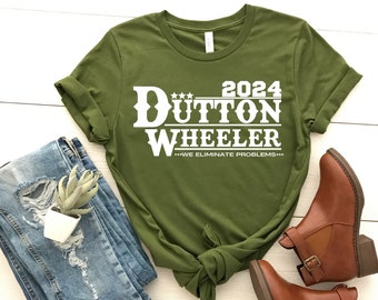 Dutton Wheeler 2024 Shirt, Rip Wheeler Shirt, Yellowstone Shirt, Dutton für Präsident, RIP Shirt, Beth Dutton Shirt, Yellowstone TV Show