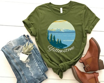 Yellowstone Park T-Shirt, Yellowstone T-Shirt, Wildlife Shirt, Yellowstone National Park Shirt, Retro Shirt, Camping T-Shirt, Vintage Shirt