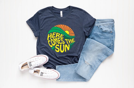 Here Comes the Sun Shirt, Summer Shirt, the Beatles Tee, Vacation