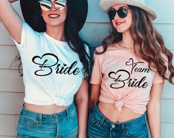 Camisa de noiva, camisa de equipe de noiva, camisa de noiva, camiseta de esquadrão de noiva, fantasia de despedida de solteira, camisa de festa de casamento, camisa de festa de despedida de solteira