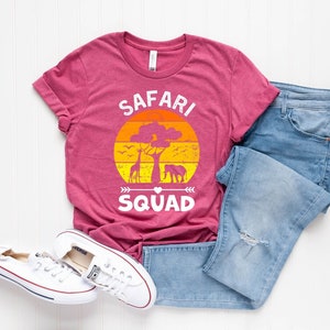 Safari Squad T-Shirt, Safari Trip T-Shirt, Wild Life Lover Tees, African Safari T-Shirts, Zoo Shirt, Vacation Shirts, Wild Animal Lover Tee image 5