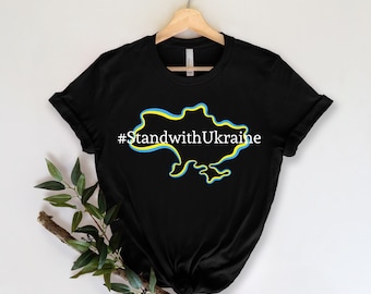 Stand with Ukraine Shirt, Support Ukraine Shirt, Ukraine T shirt, Ukraine, Ukraine Map Shirt, Ukrainian Patriotic Shirt, Ukraine Shirt