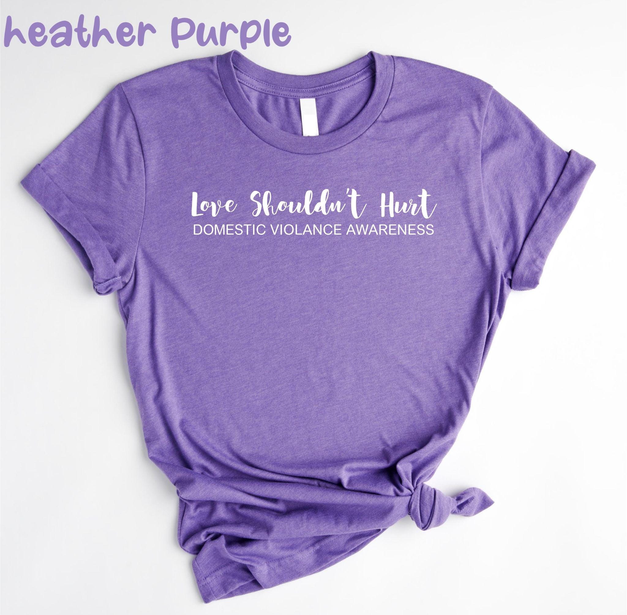 Love Shouldn't Hurt T-shirt: Domestic Violence Awareness Tee