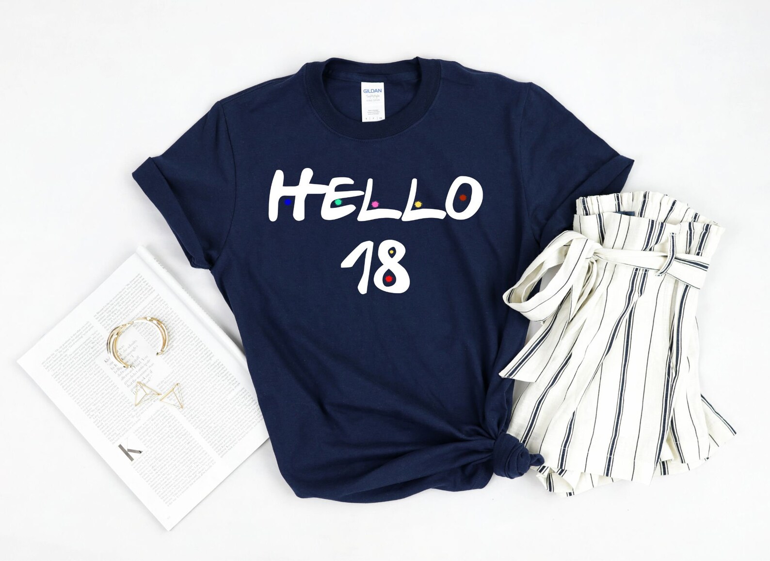 T-Shirt for 18 Year Old Men & Women 18th Birthday Gift Tees