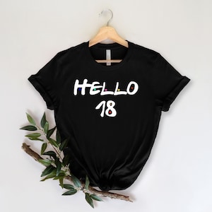18 ° compleanno camicia, diciotto compleanno Tee, dolce 18 camicia, 18 anni vecchia maglietta, regalo di compleanno 18, compleanno t-shirt, 18 compleanno T-shirt