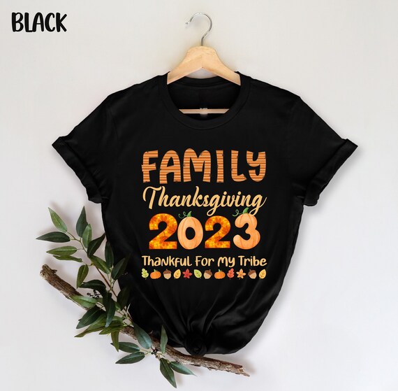 Women's Thankful For My Tribe Shirt Thanksgiving Mom's Tee Women's Thankful For My Tribe Shirt Thanksgiving Mom's Tee