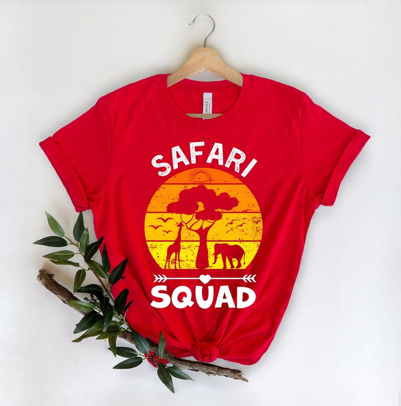 Safari Squad T-Shirt, Safari Trip T-Shirt, Wild Life Lover Tees, African Safari T-Shirts, Zoo Shirt, Vacation Shirts, Wild Animal Lover Tee image 6