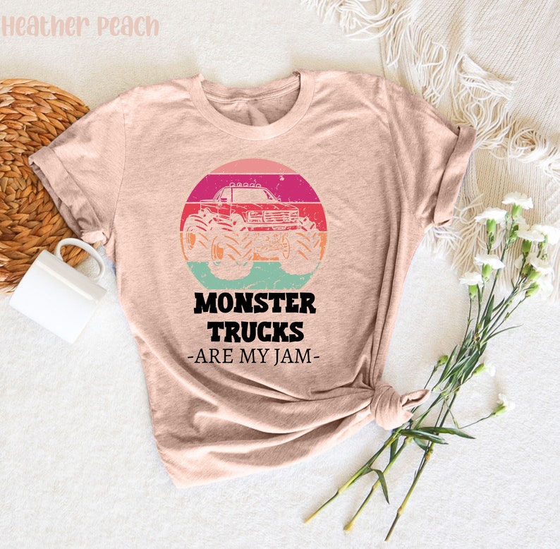 Monster Truck Are My Jam T-Shirt, For Monster Truck Lovers, Monster Truck Outfit, Funny Monster Truck Shirt, Monster Truck Gift, image 4