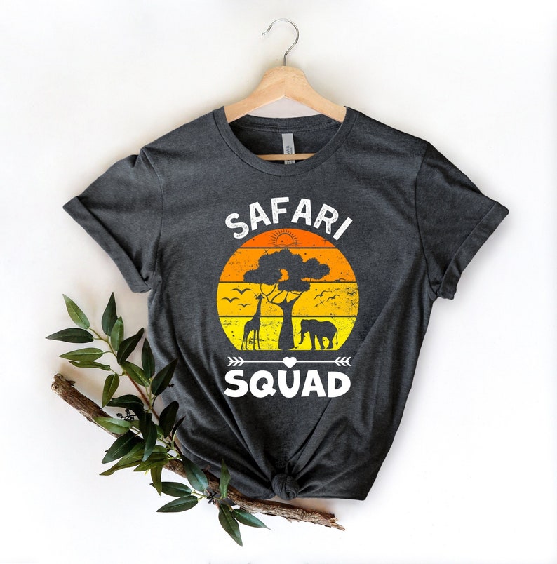 Safari Squad T-Shirt, Safari Trip T-Shirt, Wild Life Lover Tees, African Safari T-Shirts, Zoo Shirt, Vacation Shirts, Wild Animal Lover Tee image 1