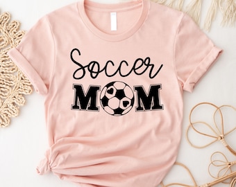 Camicia mamma calcio per mamma, camicia da calcio, t-shirt mamma calcio carino per lei, t-shirt mamma calcio per le donne, camicia di compleanno per mamma calcio