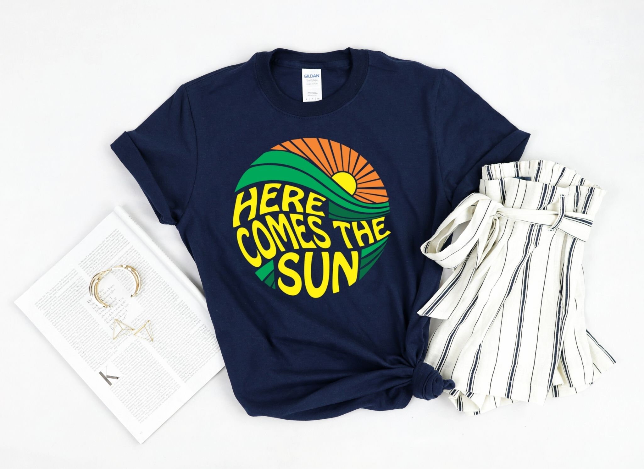 Here Comes the Sun Shirt, Summer Shirt, the Beatles Tee, Vacation