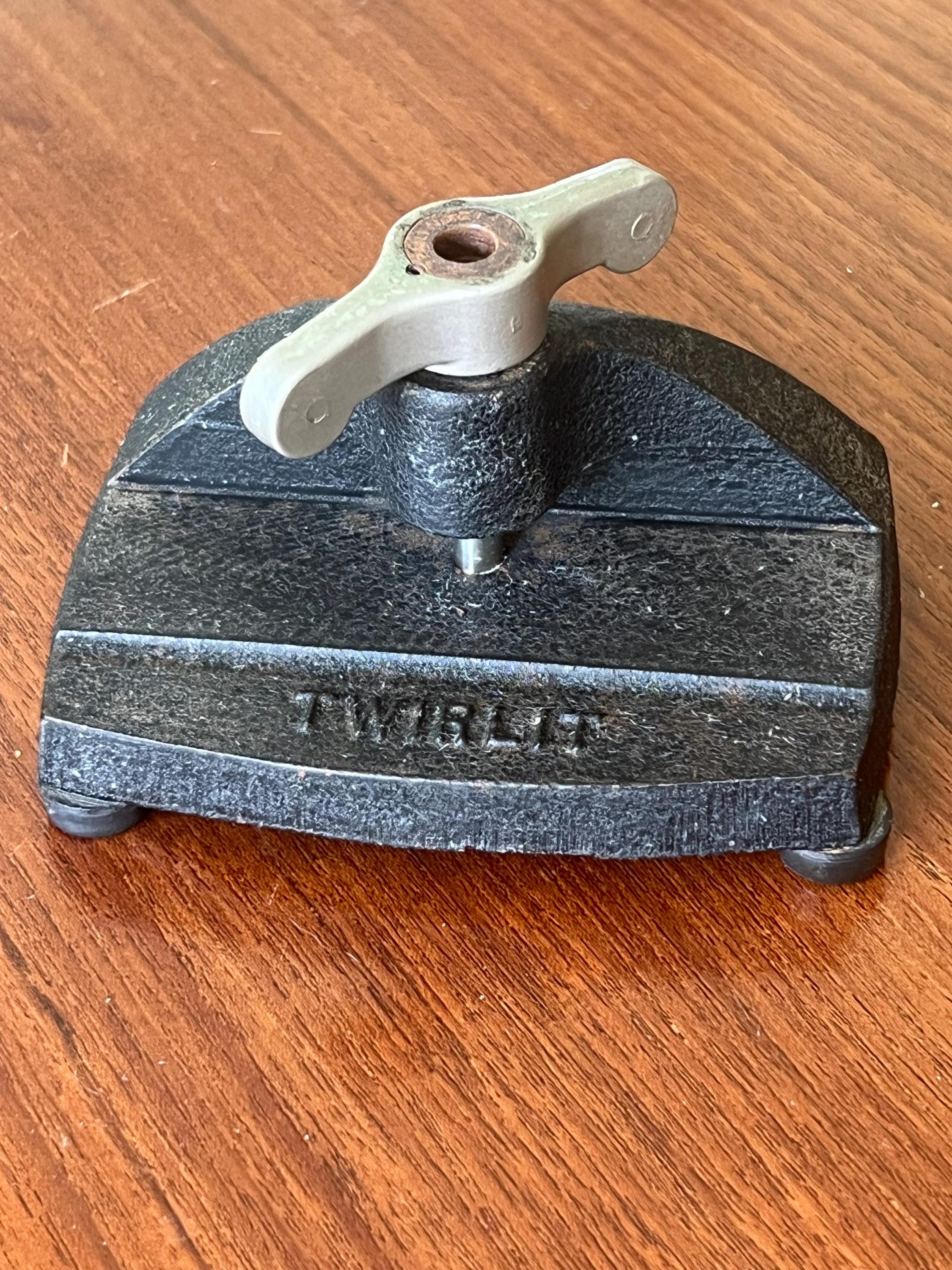 Vintage TWIRLIT Cast Iron Single Hole Punch by Mitchell Corp of ...