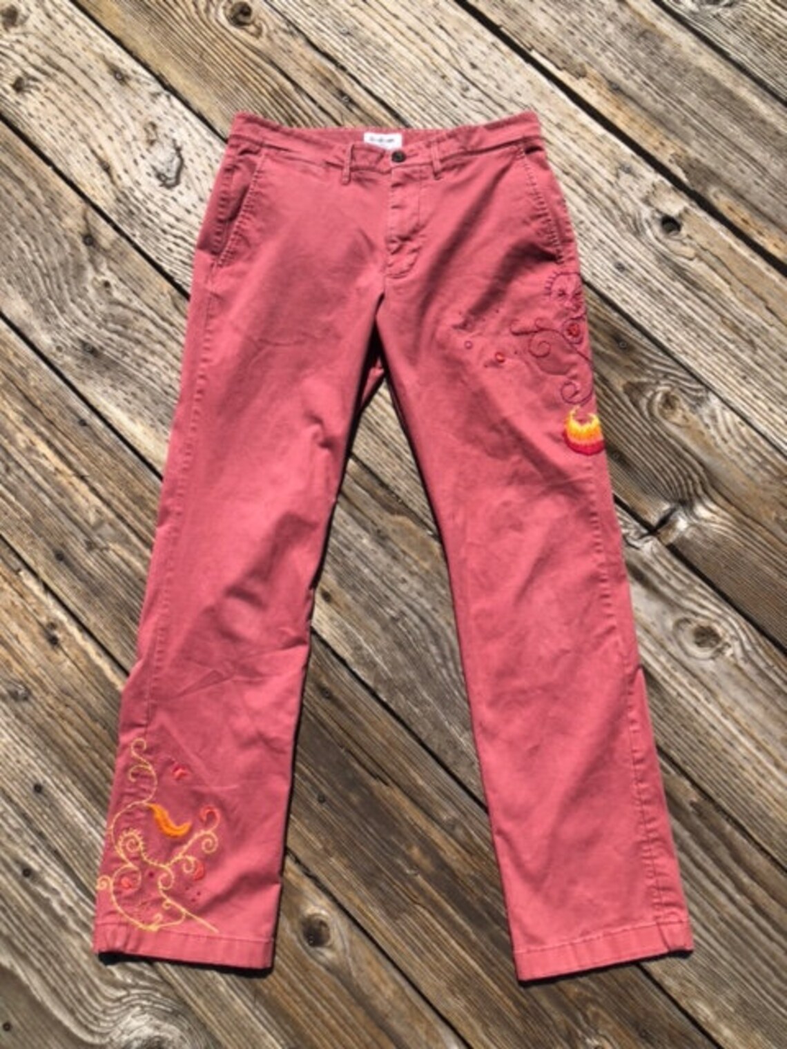 Custom Embroidered Pants Etsy