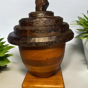 Rustic Acorn Shaped Box
