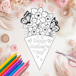 dia de la madre para colorear rosas