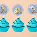 Teddy Bear Cupcake Toppers Printable Baby Shower Birthday Cupcake ...