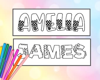 Bewerkbare afdrukbare naamlabels Naamlabels klaslokaal Naamlabels basisschool Naamlabels leraar afdrukbare Instant Download gunsttags