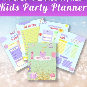 Kids Birthday Party Planner Event Party Checklist Birthday Organizer Party Planning Kids Birthday Party Printable