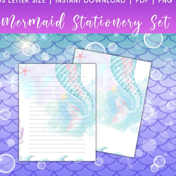 Mermaid Thank You - Etsy