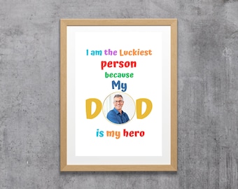 Regalo personalizado del Día del Padre Regalo personalizado del Día del Padre de la hija Regalo para papá Regalo del Día del Padre del hijo Recuerdo