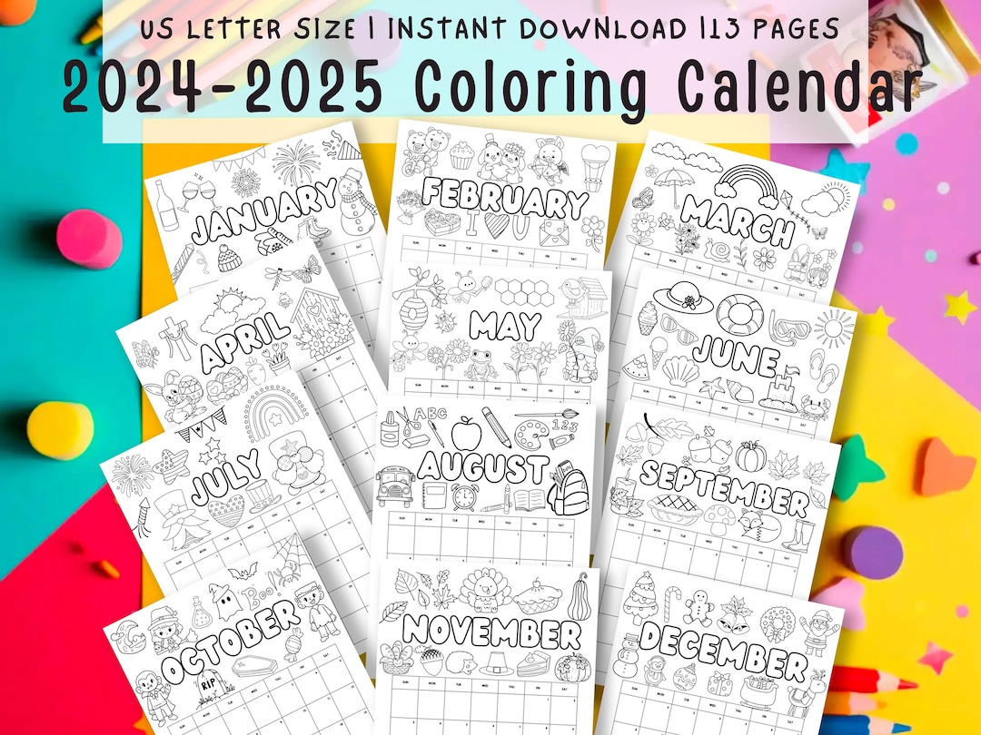 May 2025 Coloring Calendar Calendar 2025 Printable 2025 Summer Calendar Free Printable Coloring