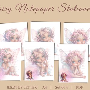 Fairy Stationery Notepad Fairytale Writing Paper Stationery Set Fantasy ...