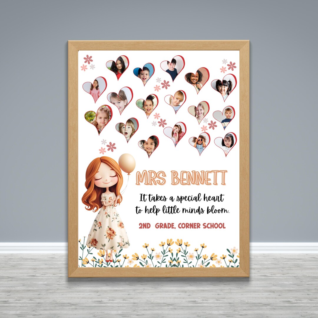 Custom Teacher Appreciation Gift, Personalized End of Year Teacher Gift ...